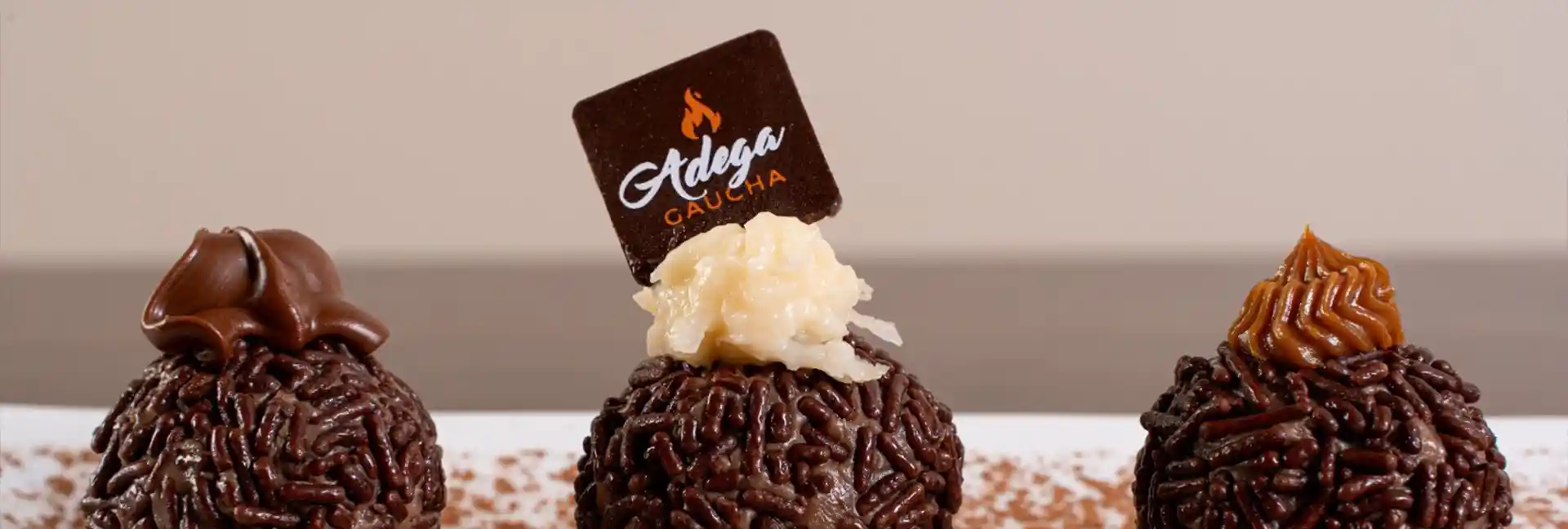 Adega Gaucha Brazilian Steakhouse Dessert Brigadeiro Trio