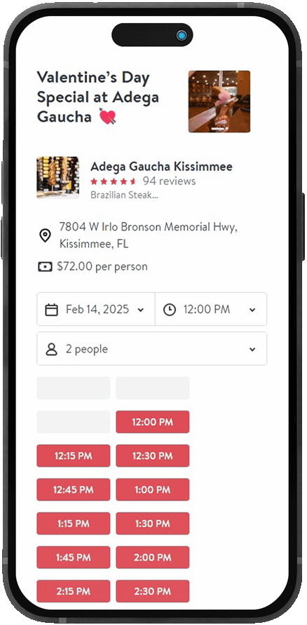 Brazilian steakhouse in Kissimmee opentable reservation