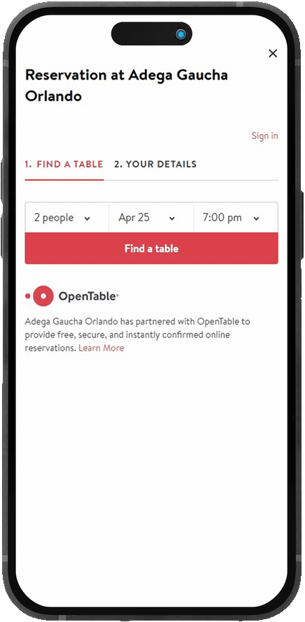 Reserve Brazilian steakhouse Orlando Kissimmee Deerfield Beach