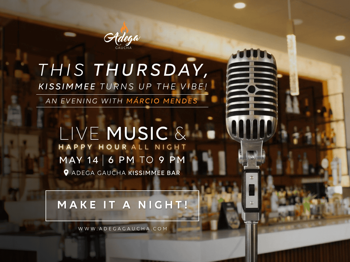 Thursday night live music in Kissimmee, Marcio Mendes