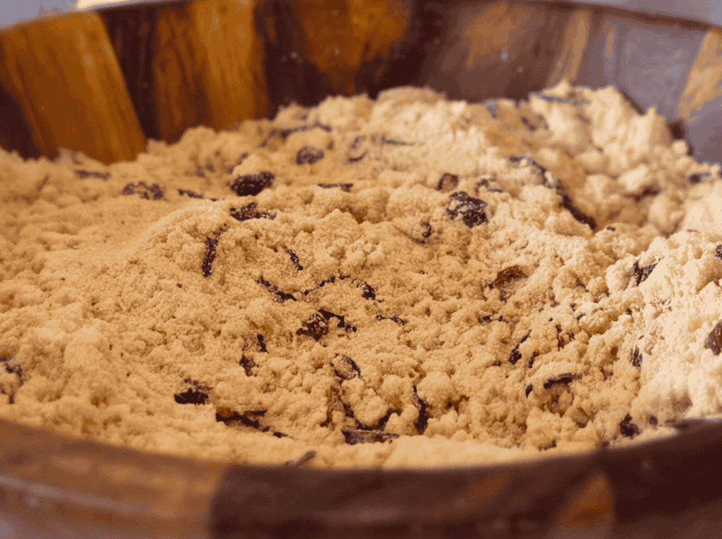 farofa toasted cassava flour at Adega Gaucha.